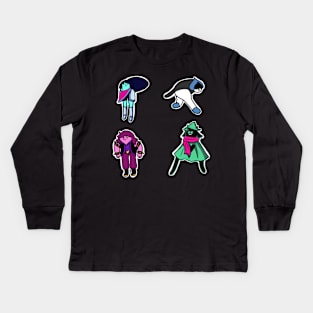 DELTARUNE: Choose Your Fighter Kids Long Sleeve T-Shirt